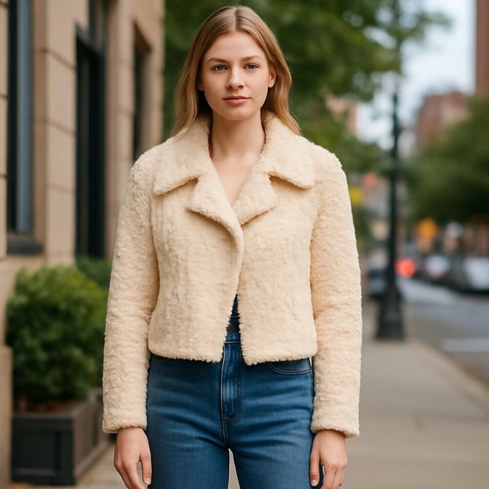 NWT Lira Carter Faux Fur Teddy Jacket Coat